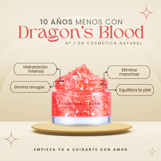 Crema facial rejuvenecedora ¡10 Años Menos! Dragon's Blood que revitaliza y rejuvenece la piel